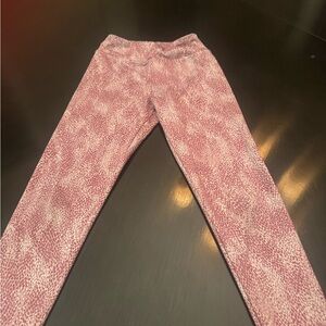 Pink Patterned Leggings